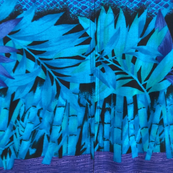 Women’s tropical faux wrap dress Size 14 - Picture 5 of 6